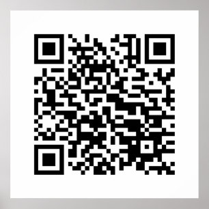 I Love Laos (Khoy Huk Lao) Flag QR Code Lao Geek Poster
