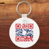 I Love Laos (Khoy Huk Lao) Flag QR Code | Lao Geek Sleutelhanger (Voorkant)