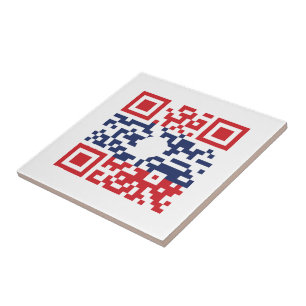 I Love Laos (Khoy Huk Lao) Flag QR Code   Lao Geek Tegeltje
