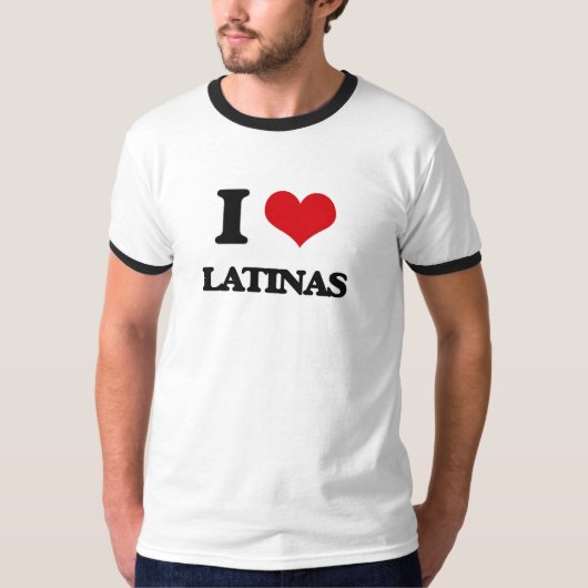 I Love Latinas T-shirt (Voorkant)