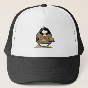 I Love Latkes Penguin Trucker Pet