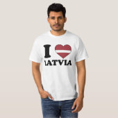 I love Latvia T-shirt (Voorkant volledig)