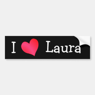I Love Laura Bumpersticker