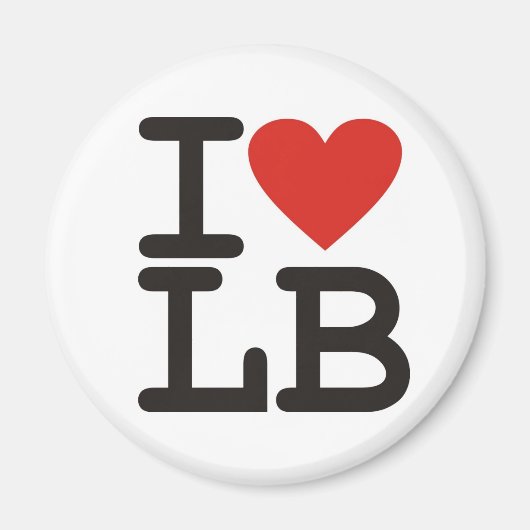 I Love LB Magnet (Devant)