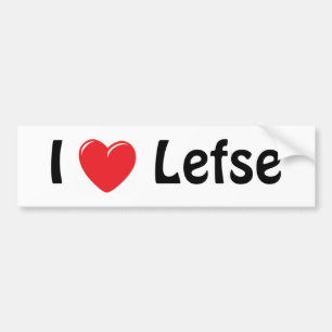 I Love Lefse Bumpersticker