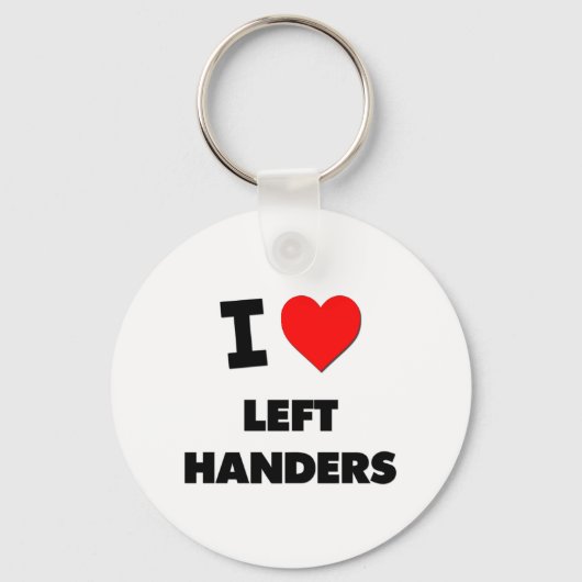 I Love left Handers Sleutelhanger (Voorkant)