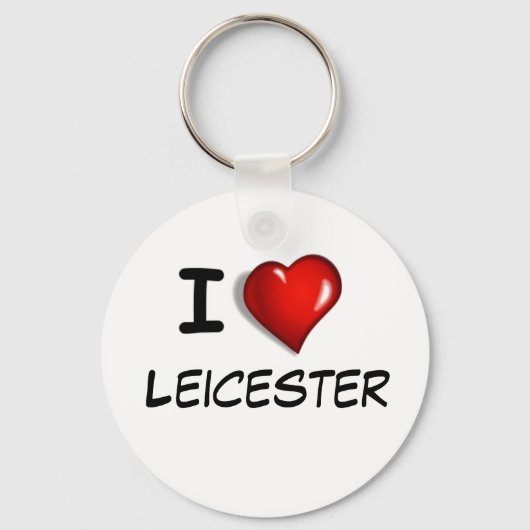 I Love Leicester Sleutelhanger (Voorkant)