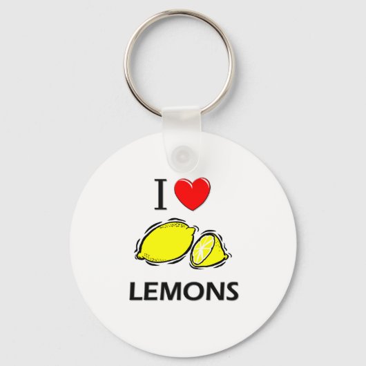 I Love Lemons Sleutelhanger (Voorkant)