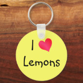 I Love Lemons Sleutelhanger (Voorkant)