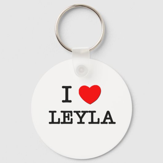 I Love Leyla Sleutelhanger (Voorkant)