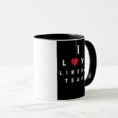 I Love Liberal Tears tasse de café 11oz (Devant droit)