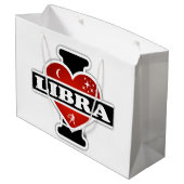 I Love Libra Large Cadeautasje (Achterkant Gekanteld)