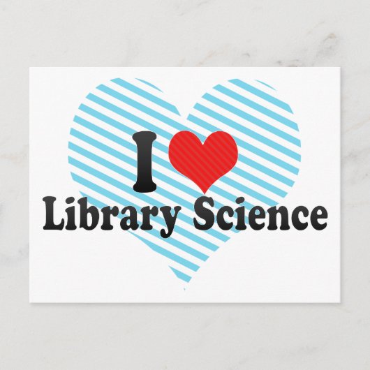 I Love Library Science Briefkaart (Voorkant)