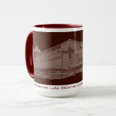 I Love Lida Belarus Architecture Castle Sketch Mok (Voorkant links)