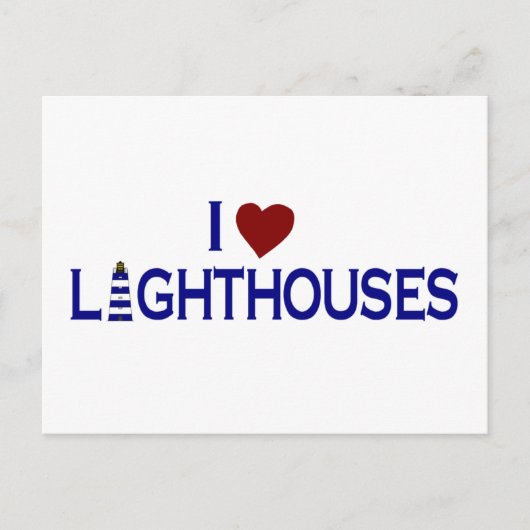 I Love Lighthouders Briefkaart (Voorkant)