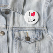 I Love Lily Ronde Button 5,7 Cm (In situ)
