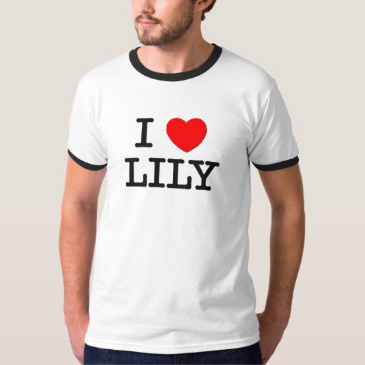 I Love Lily T-shirt (Voorkant)