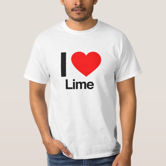 i love lime t-shirt (Voorkant)
