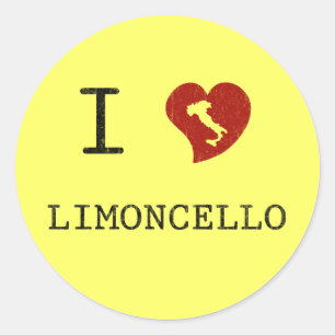 I Love Limoncello Ronde Sticker