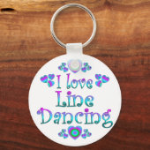 I Love Line Dancing Sleutelhanger (Voorkant)