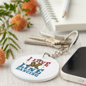 I Love Line Dancing Sleutelhanger (Voorkant Rechts)