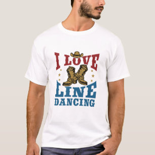 I Love Line Dancing T-shirt