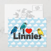 I Love Linnies Briefkaart (Voorkant / Achterkant)