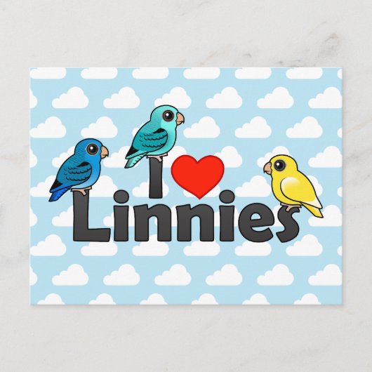 I Love Linnies Briefkaart (Voorkant)