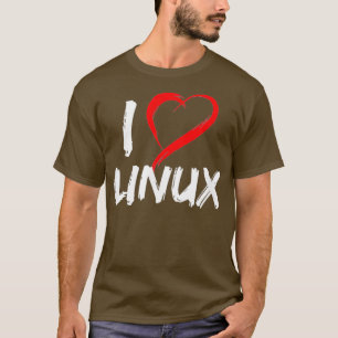 I Love Linu with Heart t-shirt Penguin Tu Open