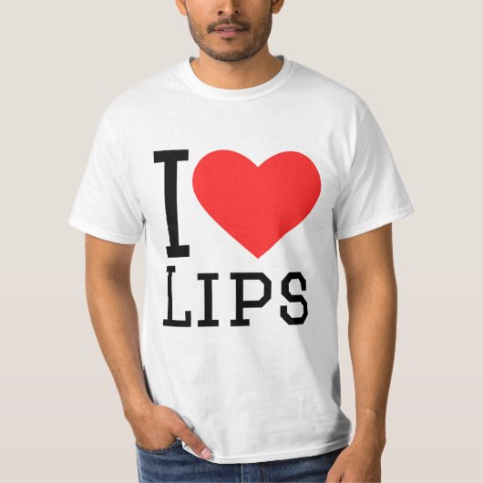 I love lips t-shirt (Voorkant)