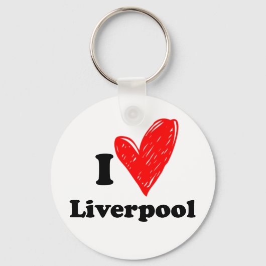 I love Liverpool Sleutelhanger (Voorkant)