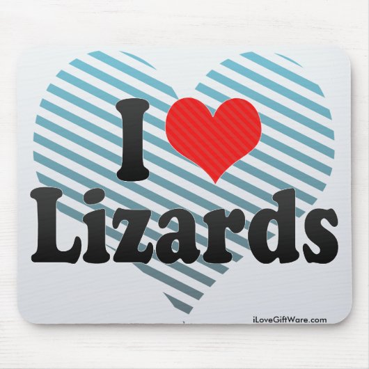 I Love Lizards Muismat (Voorkant)