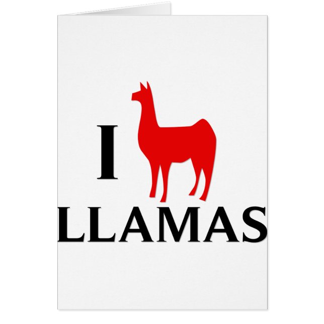 I Love Llamas (Voorkant)