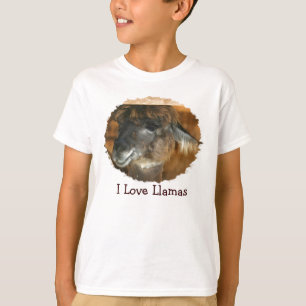 I Love Llamas Boerderij Animal T Shirt