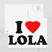 I Love Lola Briefkaart (Voorkant / Achterkant)