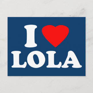 I Love Lola Briefkaart