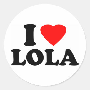 I Love Lola Ronde Sticker