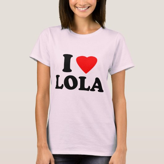 I Love Lola T-shirt (Voorkant)