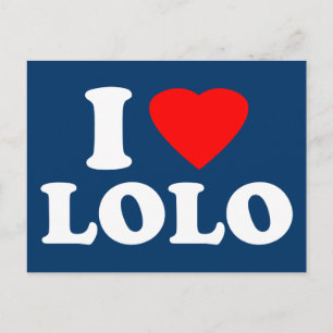 I Love Lolo Briefkaart