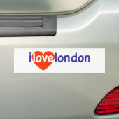 I Love London Bumpersticker (Op auto)