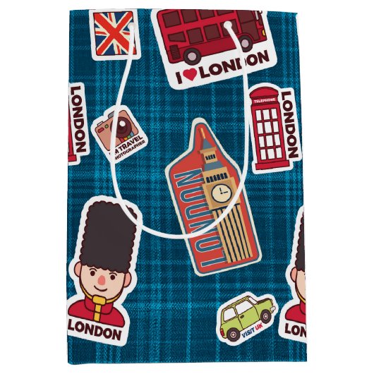 I Love London Medium Cadeauzakje (Voorkant)