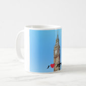 I Love London Mug – Big Ben Illustration Souvenir  (Devant gauche)