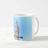 I Love London Mug – Big Ben Illustration Souvenir  (Devant droit)