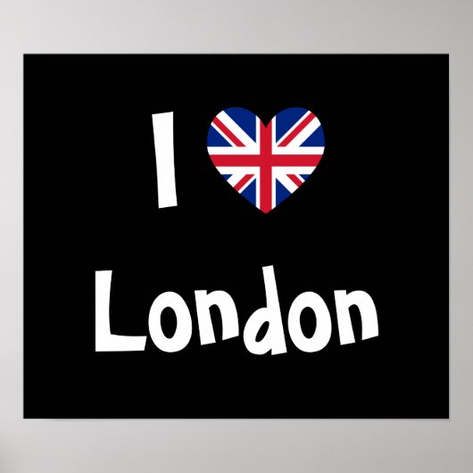 I Love London Poster (Voorkant)