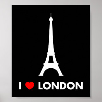 I Love Londres - Poster Tour Eiffel