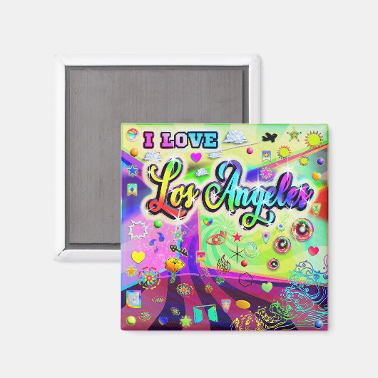I LOVE Los Angeles Cool Energy Magnet (Recto/Verso)