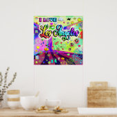 I LOVE Los Angeles Cool Energy Poster (Cuisine)
