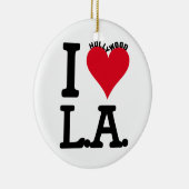 I LOVE LOS ANGELES KERAMISCH ORNAMENT (Rechts)