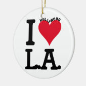 I LOVE LOS ANGELES KERAMISCH ORNAMENT (Links)
