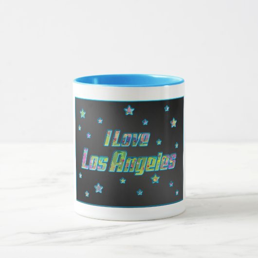 I Love Los Angeles Smile Stars Mug Cup (Centre)